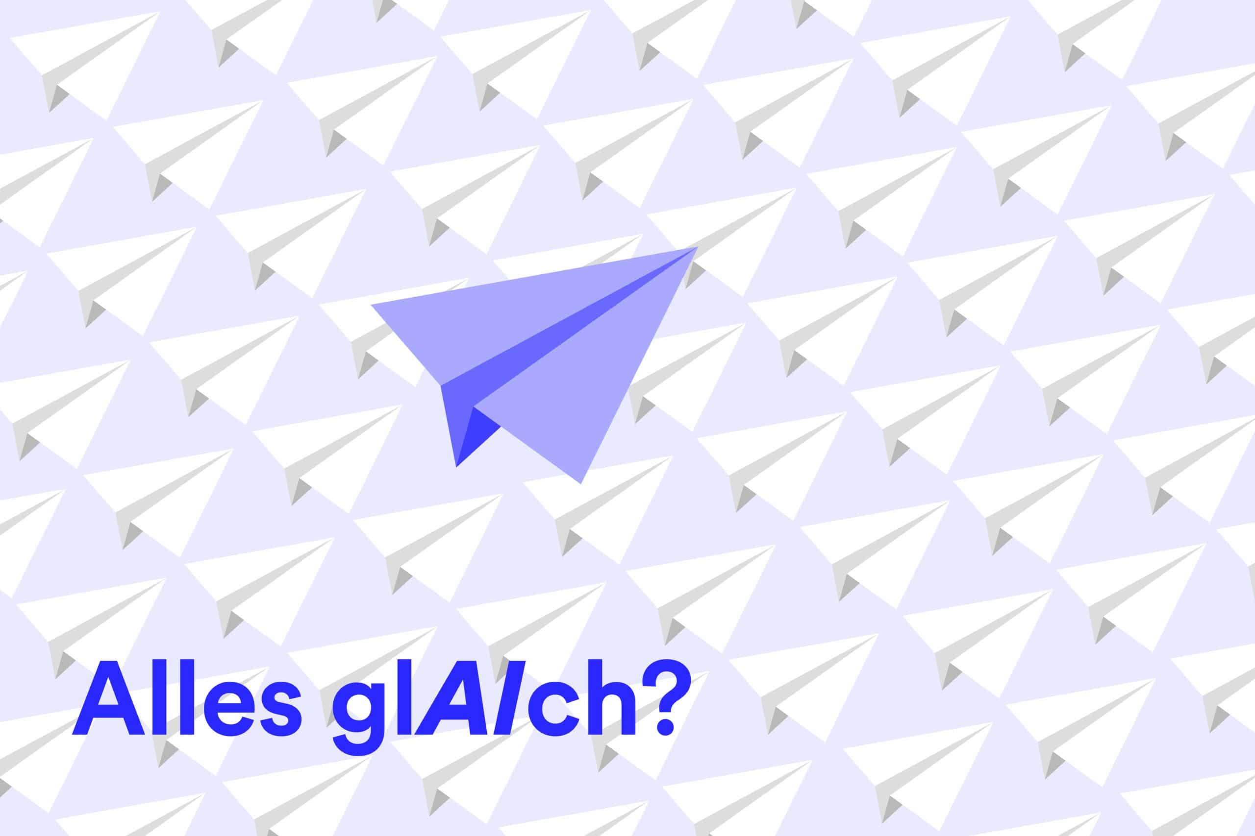 Illustration zur KI-Nivellierung in der Unternehmenskommunikation